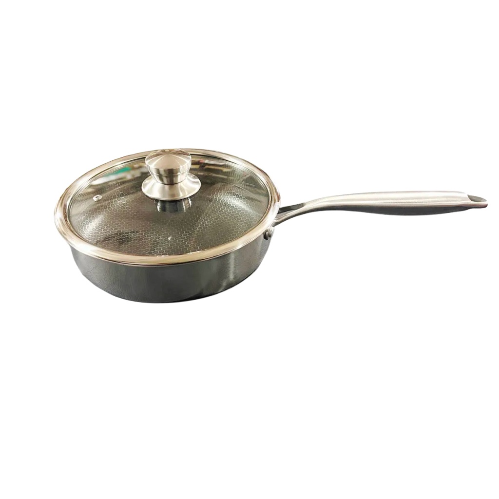 [1043788] 6434-30 S/S HONEYCOMB FRYPAN 26CM W/LID