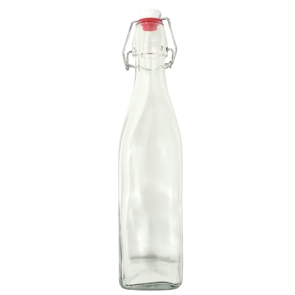 1156-42 GLASS BOTTLE 500ML (HEIGHT 27CM DIAMETER 2CM)