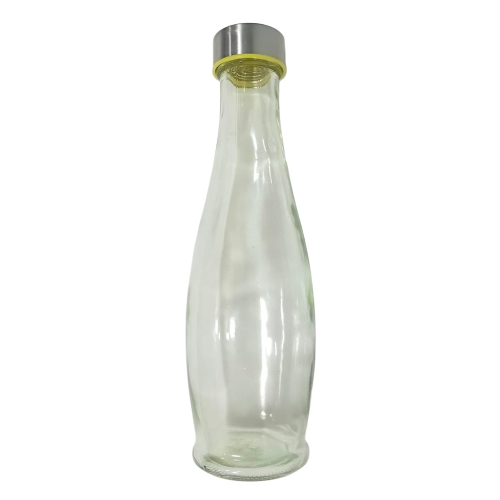 1156-25 GLASS BOTTLE 550ML (HEIGHT 24.5CM DIAMETER 4CM)