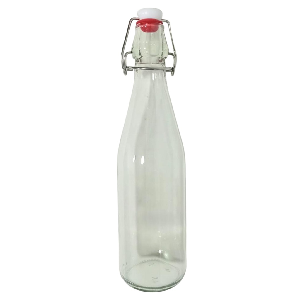  1156-31 GLASS BOTTLE 500ML (HEIGHT 26.5CM DIAMETER 2CM)