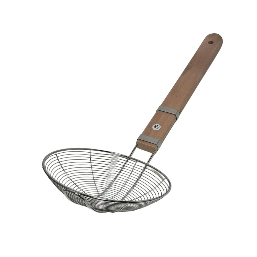 A00333 QY-2507 SPIDER SPOON WOODEN HANDLE (18CM)