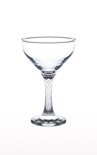 [1009197] CHAMPAGNE SAUCER EW119C-47 TWIST(VOLUME:250ML,HEIGHT:16CM, DIAMETER:10CM)