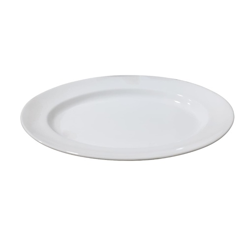 [1014357] 543 DANKOTUWA WHITE OVAL PLATTER 16”
