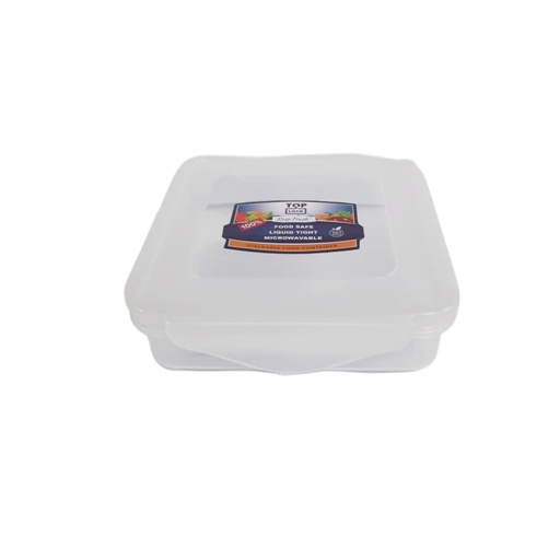 [1015061] (SQ5001) TRANS. SQUARE BOX 500ML 