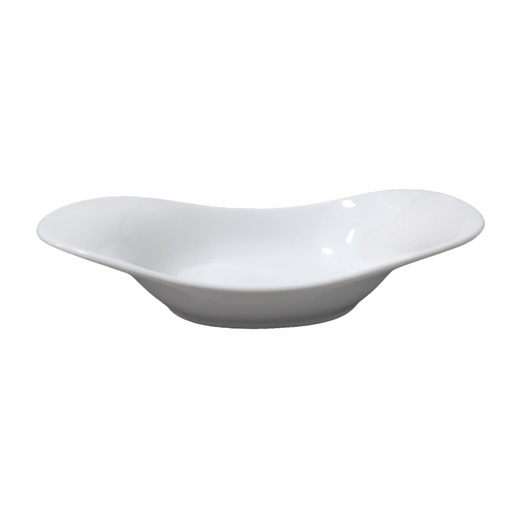 [1016983] 7338 DANKOTUWA WHITE GRAVY DISH LG 