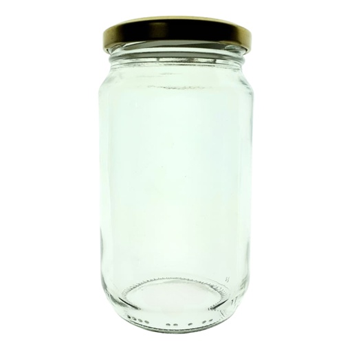 [1018917] GLASS MASON JAR 450G / 330ml T/T JAM JAR -DS64 F30000710D800001 (HEIGHT 13CM, DIAMETER 5.8CM)