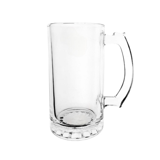 [1021643] GLASS BEER MUG 500ML YJZB-241 (HEIGHT: 15.5CM, DIAMETER 8CM)