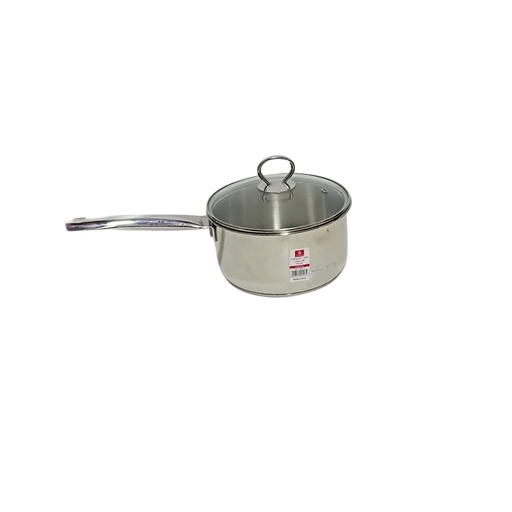 [1025562] S/S SAUCEPAN WITH LID ALLURA 18CM S/B