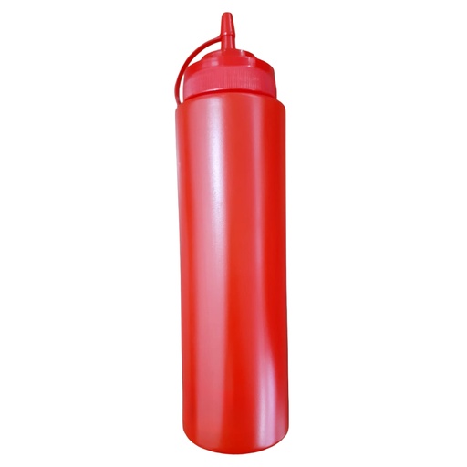 [1026027] 206-19 / 968-2 / TR-40 SAUCE BOTTLE 24 L RED 8276-40