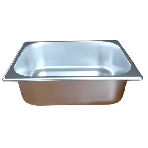 [1027297] 1604500259 16475-5 S/S GN PAN 4” W/OUT LID (1/2, ) 29004900 3060 144-6 000317 (LENGTH: 32CM, WIDTH: 26CM, HEIGHT: 10CM) 