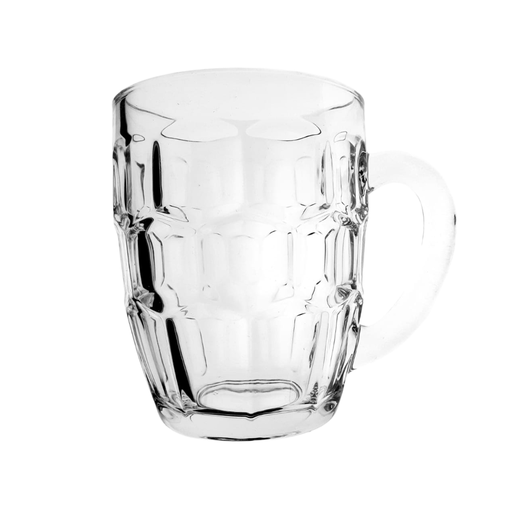 [1027425] YJZB-300 GLASS BEER MUG YUJING  500ML (HEIGHT 12CM, MOUTH DIAMETER 9CM) 