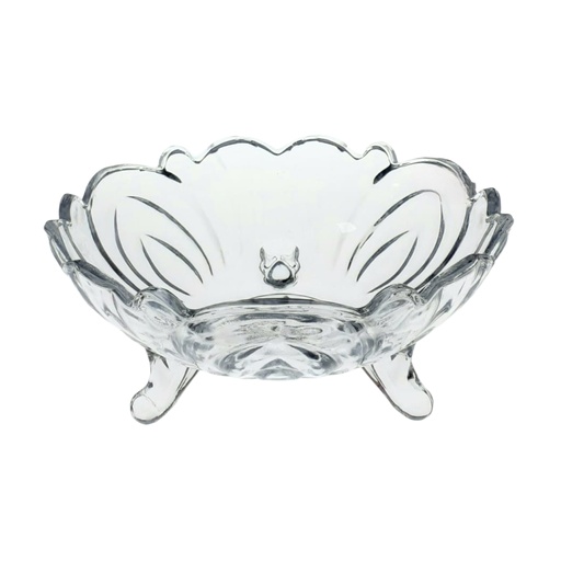 [1030250] GLASS CENTRE PIECE TG26-9.5 (1) (HEIGHT: 9.7CM, DIAMETER: 21.7CM)