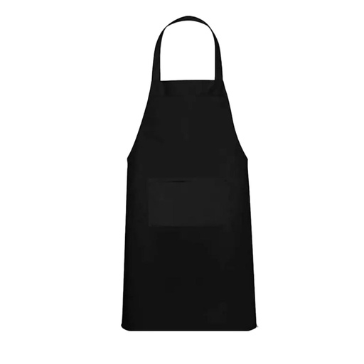 [1033319] APRON BLACK (COTTON)