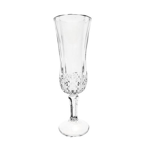 [1034601] WINE GLASS  FLUTE 155ML 6PCS YJSK-3203-1 (HEIGHT: 20CM, DIAMETER: 6CM)