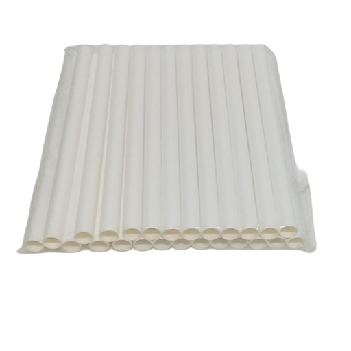 [1035896] COLOUR / WHITE  PAPER STRAW