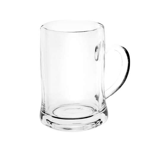 [1036203] (ZB05-375) GLASS BEER MUG 375ML HEIGHT 11.5CM, MOUTH DIAMETER 8CM 