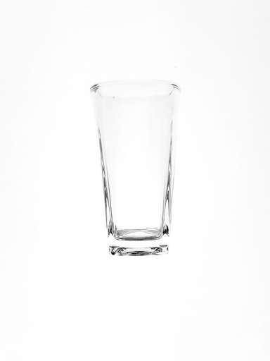 [1036255] (KFG308C) GLASS TUMBLER 195ML  (HEIGHT 11.4CM, MOUTH DIAMETER 6.2CM) (SQUARE) (RED CHERRY)