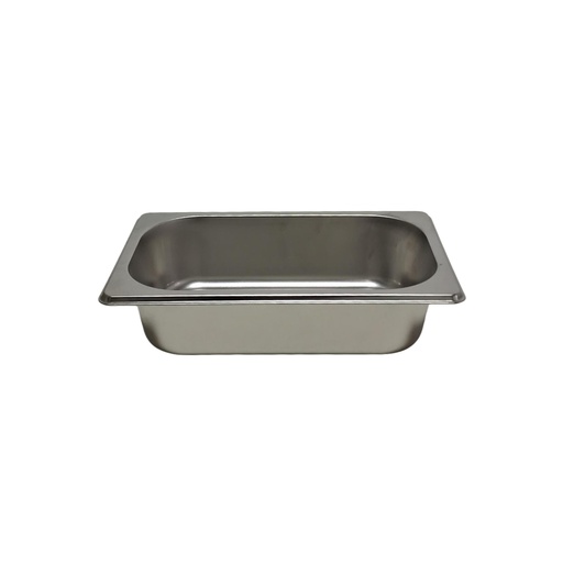 [1036694] S/S GN PAN (1*4) 2” WITH LID 144-9 / 353-9 (LENGTH 26CM WIDTH 10CM HEIGHT 5CM) 3063
