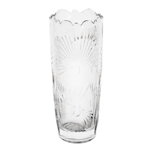 [1036989] 122-1B GLASS VASE 7” HP (HEIGHT 17.3CM, DIAMETER 7.7CM)