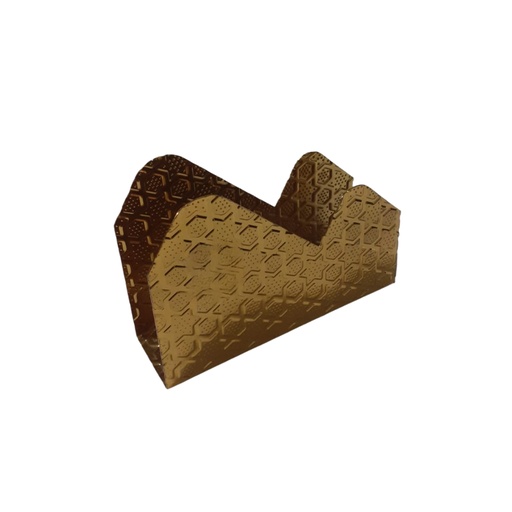 [1037247] GOLD TISSUE HOLDER LG