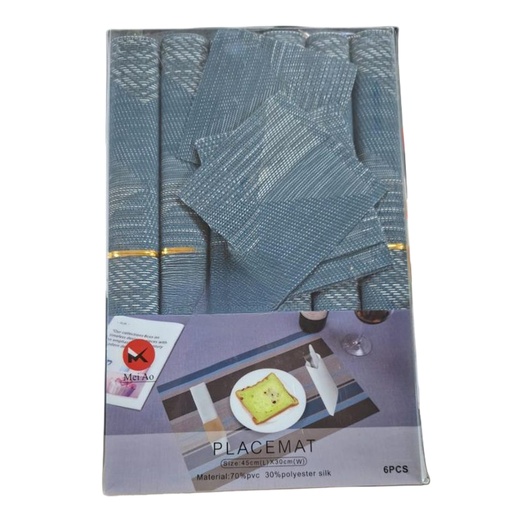 [1037600] 0729-7 MEAL MAT 6+6