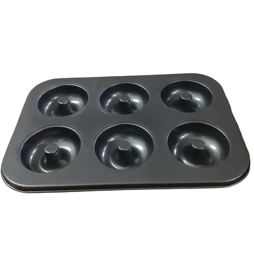[1037771] N/S DONUT MOULD 6PCS (LENGTH: 26.5CM, WIDTH: 18.5CM, HEIGHT: 2CM)