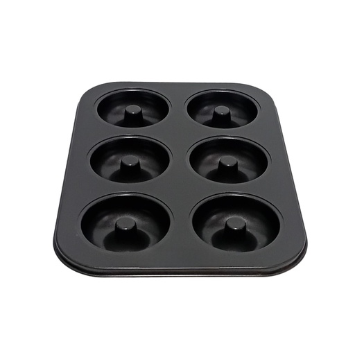 [1037771] N/S DONUT MOULD 6PCS (LENGTH: 26.5CM, WIDTH: 18.5CM, HEIGHT: 2CM)