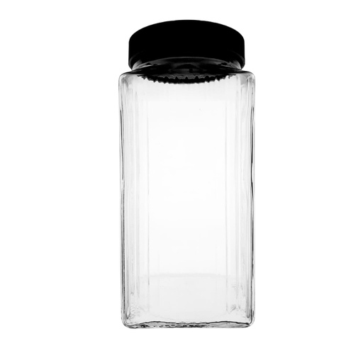 [1037930] HMFG27-4B GLASS BOTTLE SQ 2340ML WITH PLASTIC LID