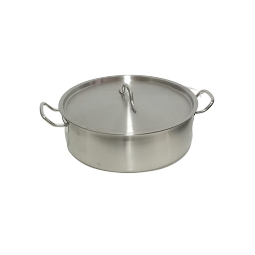 [1038123] H0526 6L DOUBLE HANDLE SAUCE PAN  (HEIGHT:10CM,DIAMETER:30CM) 