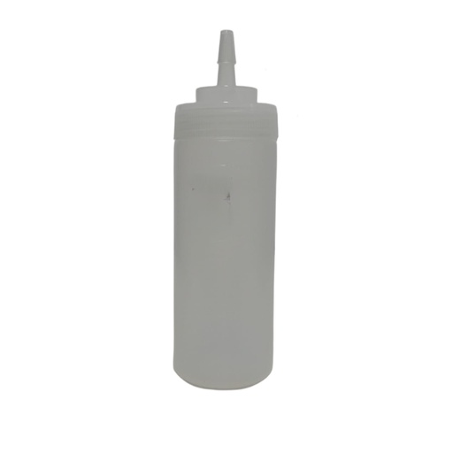 [1038303] 001019 SAUCE BOTTLE WHITE (12 OUNCES)