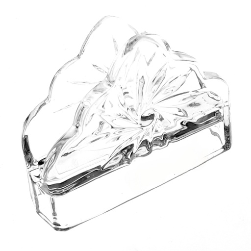 [1038421] 229-13 GLASS TISSUE HOLDER (HEIGHT 9.7CM, DIAMETER 12.5CM)