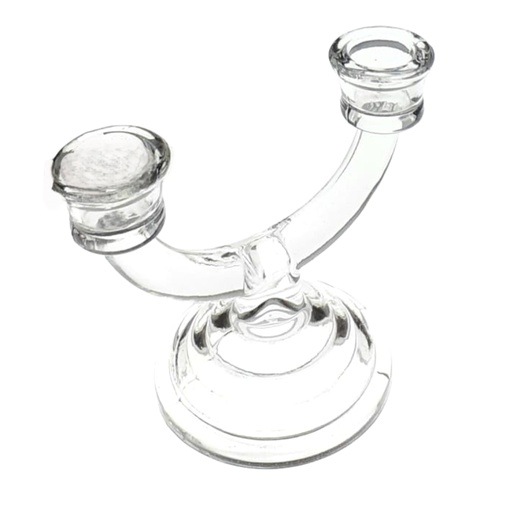 [1038424] 229-18 GLASS CANDLE HOLDER (HEIGHT 12.6CM)