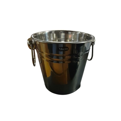 [1038473] 206-59 / TR-2240 DOUBLE RING STEEL ICE BUCKET 16CM