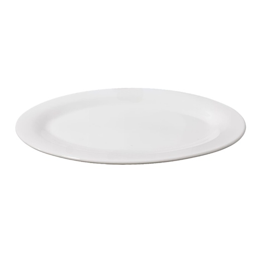 [1038681] 240-12 CERAMIC RICE PLATE OVAL 14”