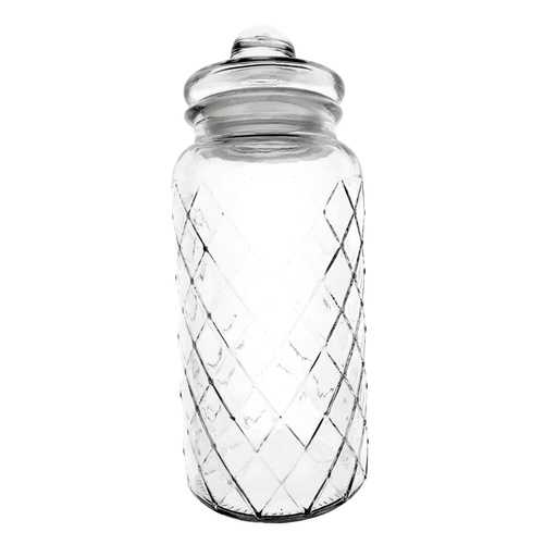 [1039117] 115 GLASS JAR STRAWBERRY 1400ML (HEIGHT 25.5CM, DIAMETER 8.5CM)