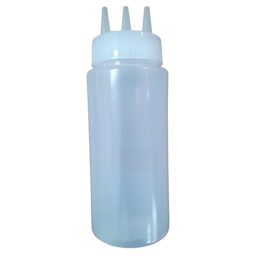 [1039649] 8276-45 TR-38  KUNAFA BOTTLE / SAUCE BOTTLE 3 HOLE WHITE