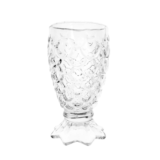 [1040461] 8296-30 FOOTED GLASS TUMBER 6PCS (HEIGHT: 13.3CM, DIAMETER 6.7CM)