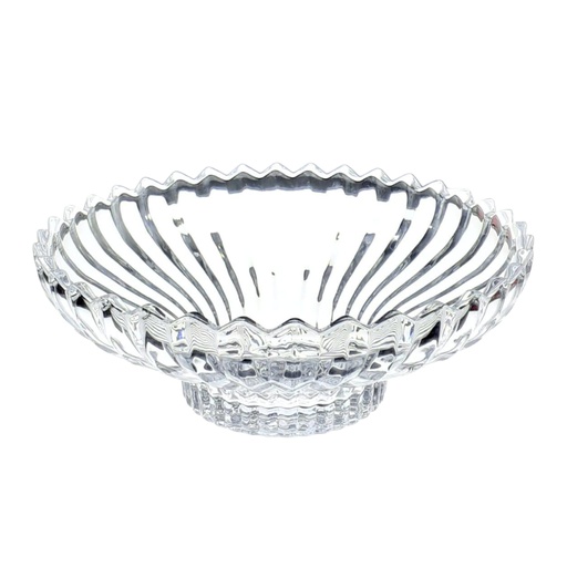 [1040673] YJP-7025-6 GLASS CENTRE PIECE (HEIGHT: 11.5CM, DIAMETER: 31.3CM)