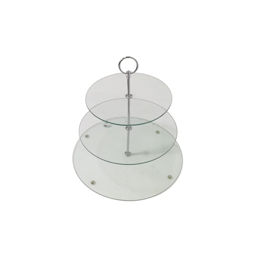 [1040752] GLS CAKE SERVING STAND 3 LAYER TR-75