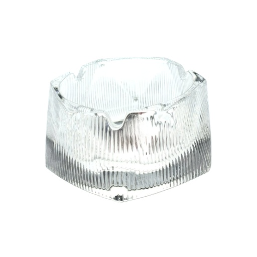 [1040790] YG1201B/L1 GLASS ASHTRAY (HEIGHT: 5.5CM, DIAMETER: 9.5CM)