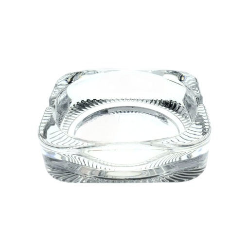 [1040954] TYG2402 GLASS ASHTRAY (HEIGHT: 2.5CM, DIAMETER: 9CM)