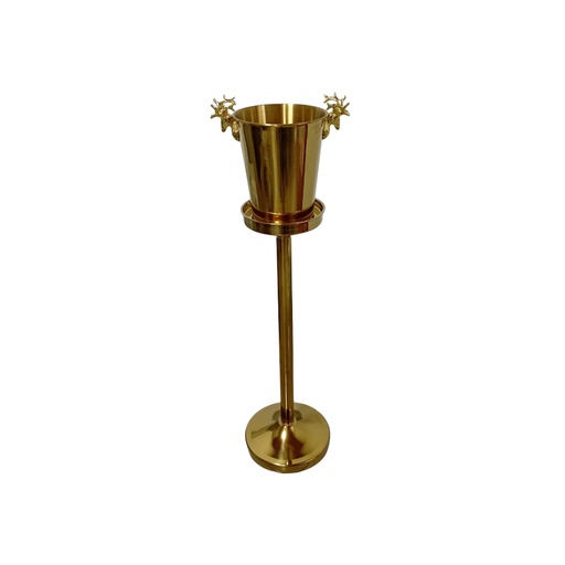 [1041468]  TR-28 / TR-29 S/S GOLD WINE BUCKET WITH STAND 5L