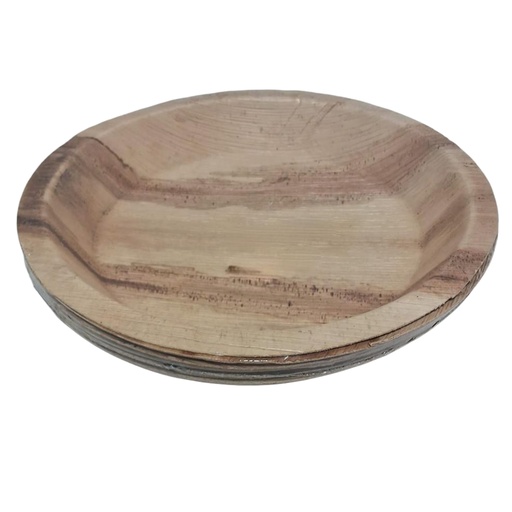 [1041506] ARECANUT LEAF PLATE 12”  RD 6PCS