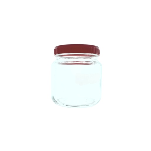 [1041680] GLASS JAR 500ML (HEIGHT 11CM DIAMETER 8CM)