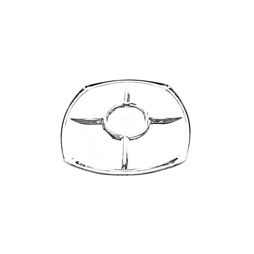 [1041788] DSP2051-11G (MS1209GPD) GLASS TRAY (LENGTH 31CM HEIGHT 2.5CM)