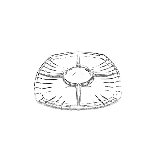 [1041789] DSP2051-11AG (MS1209GPZ) GLASS TRAY (LENGTH 31CM HEIGHT 2.5CM)