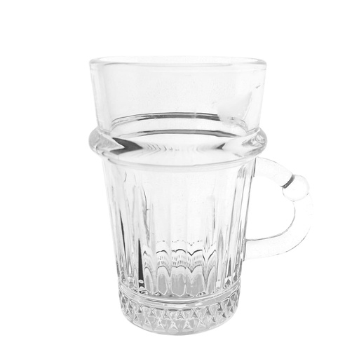 [1042389] ZB261-120C GLASS MUG 6P 125ML (HEIGHT 9CM DIAMETER 5.5CM) 