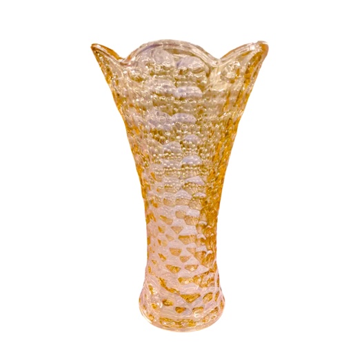 [1042406] DSHP128-2C/LIHA-GOLD GLASS VASE