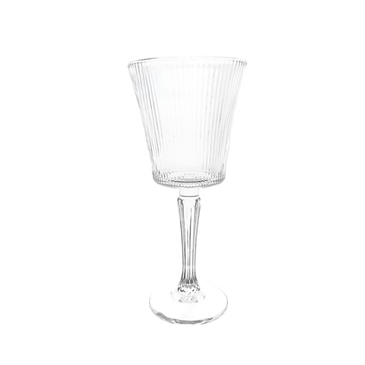 [1042493] TKB514B WINE GLASS 6PCS 300ml (HEIGHT 20CM DIAMETER 8.5CM)