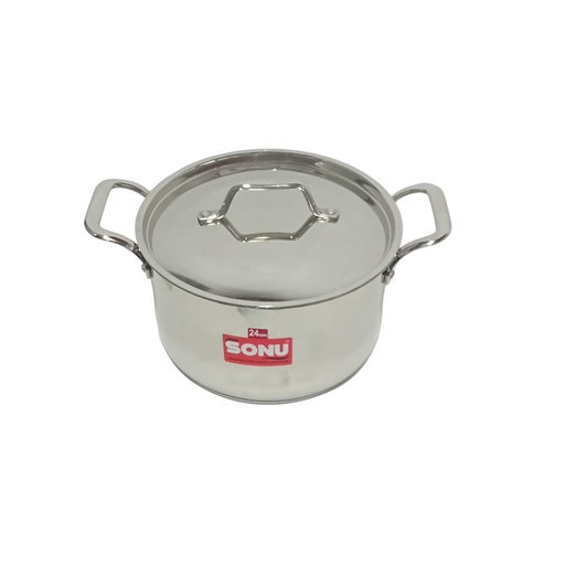 [1042631]  S/S SAUCE PAN SONU 24CM